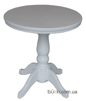 Круглый стол с дуба "Орландо" белая эмаль