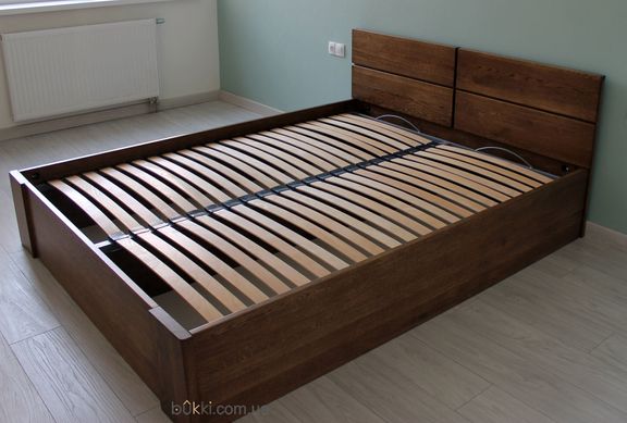 Ліжко з масиву дуба "Колорадо 31" з нішею для білизни