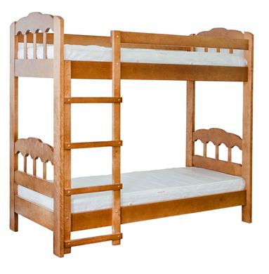 Двох'ярусне ліжко з дерева "Капітошка"